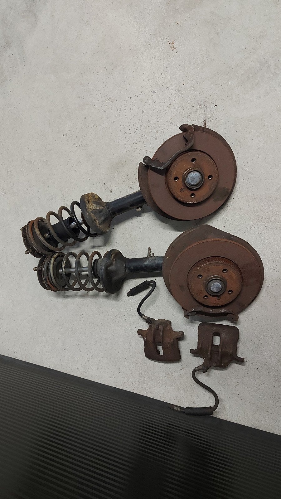 Set veerpoten 45mm BMW E30 316/318i, Auto-onderdelen, Ophanging en Onderstel, Ophalen, Gebruikt, BMW