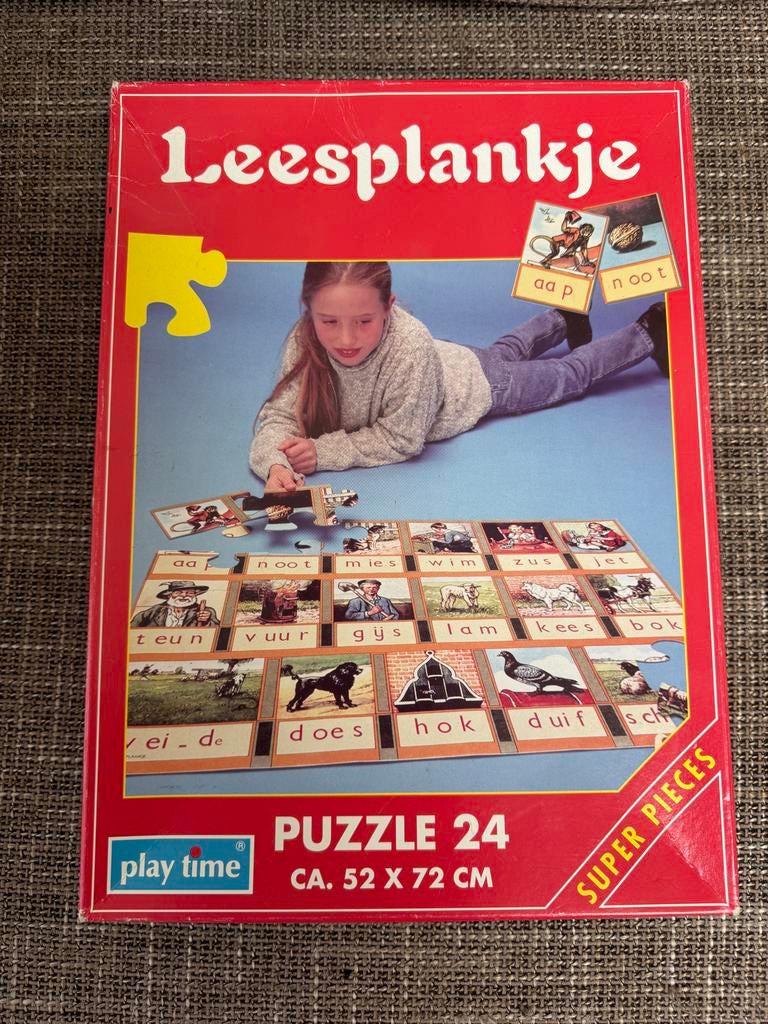 Leesplankje Puzzle 24 stukjes - Educatief Spel, Ophalen of Verzenden, 10 tot 50 stukjes, Gebruikt, 4 tot 6 jaar