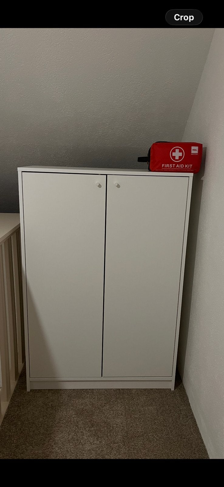 Ikea KLEPPSTAD Schoenenkast/opberger, wit, 80x35x117 cm, Ophalen, Zo goed als nieuw
