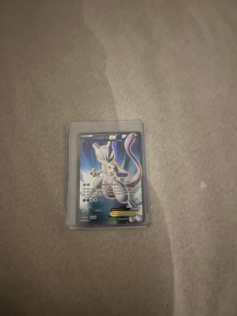 Mewtwo EX Pokémon Kaart BREAKthrough, Ophalen of Verzenden, Zo goed als nieuw, Losse kaart