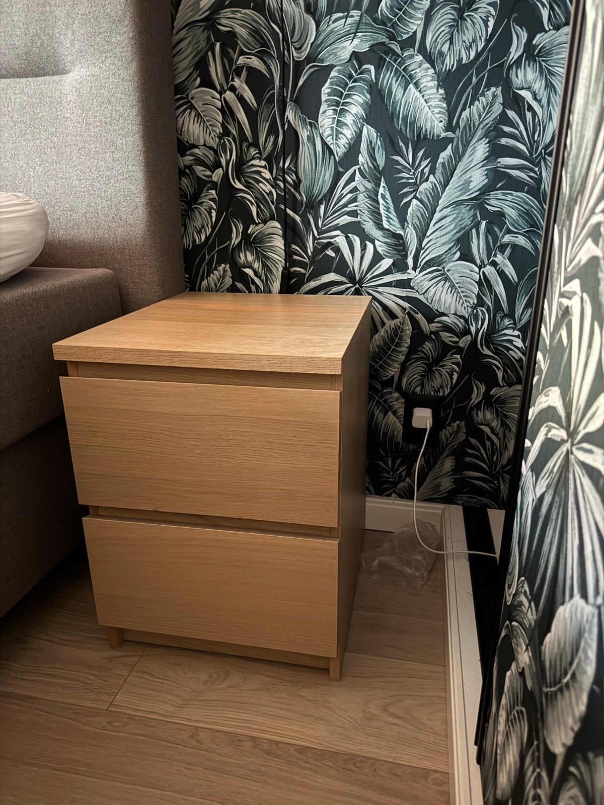 2x IKEA Malm nachtkastje, Ophalen, Minder dan 45 cm, 55 tot 70 cm, Zo goed als nieuw