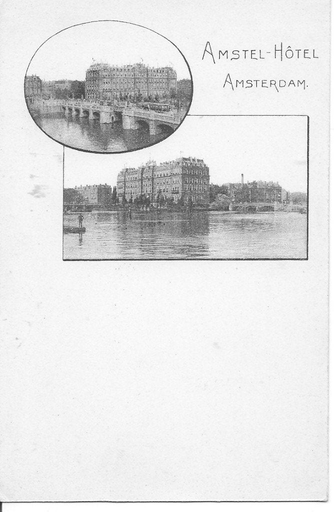 Oude ansichtkaart Amstel Hotel Amsterdam, Verzamelen, Ophalen of Verzenden, Voor 1920, Ongelopen, Noord-Holland