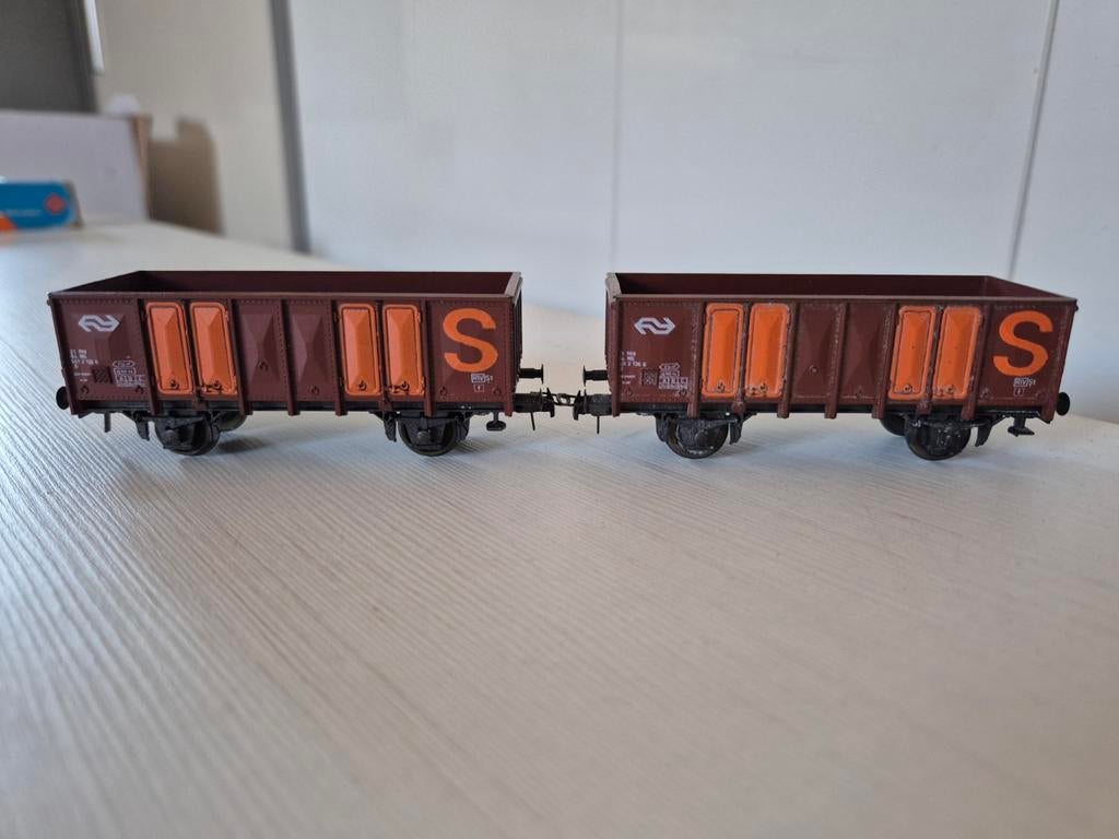4 Roco H0 NS hogebakwagons 4311, Hobby en Vrije tijd, Modeltreinen | H0, Gebruikt, Gelijkstroom, Wagon, Ophalen of Verzenden