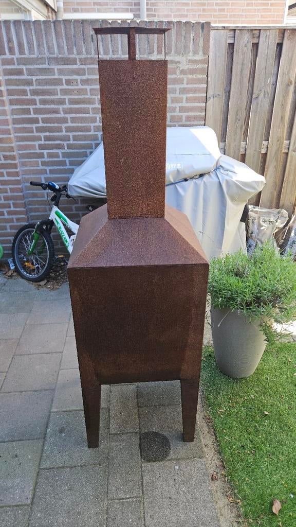 Forsento Cortenstaal Tuinkachel - Robuust en Sfeervol, Ophalen of Verzenden, Gebruikt