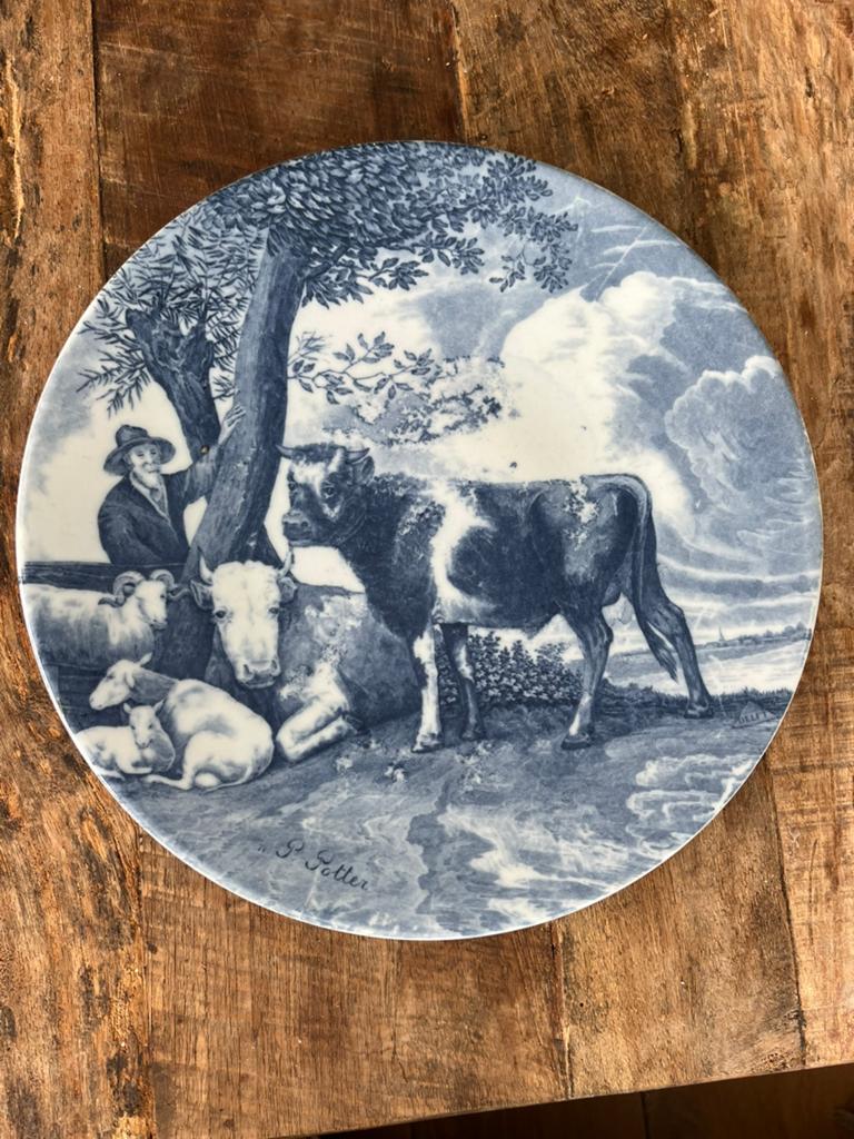 Delfts Blauw wandbord, Antiek en Kunst, Antiek | Wandborden en Tegels, Ophalen of Verzenden