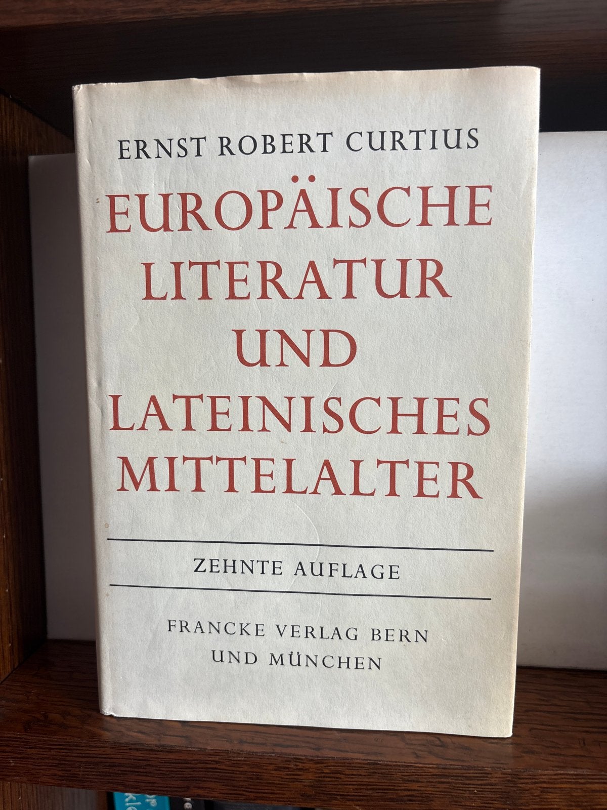 Europäische Literatur und Lateinisches Mittelalter, Ophalen of Verzenden, Gelezen, Europa overig