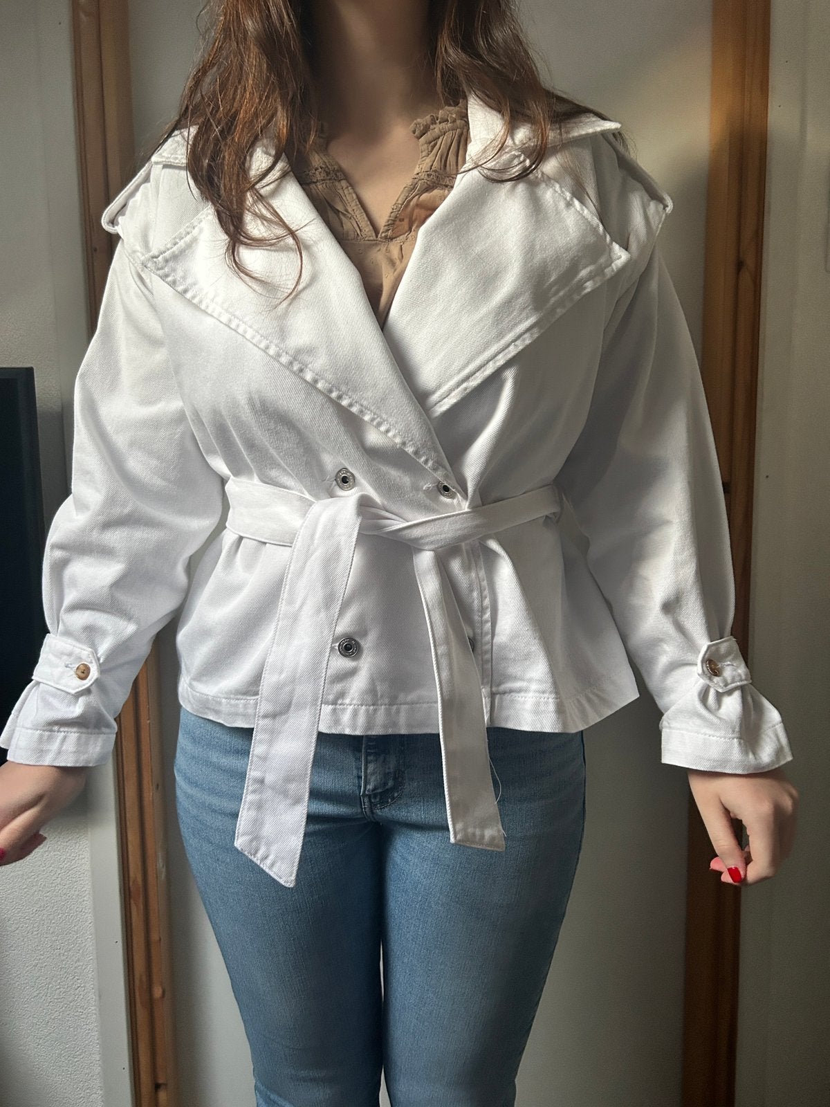 zgan spijkerjas Pepe Jeans, Wit, Ophalen of Verzenden, Zo goed als nieuw, Maat 36 (S)
