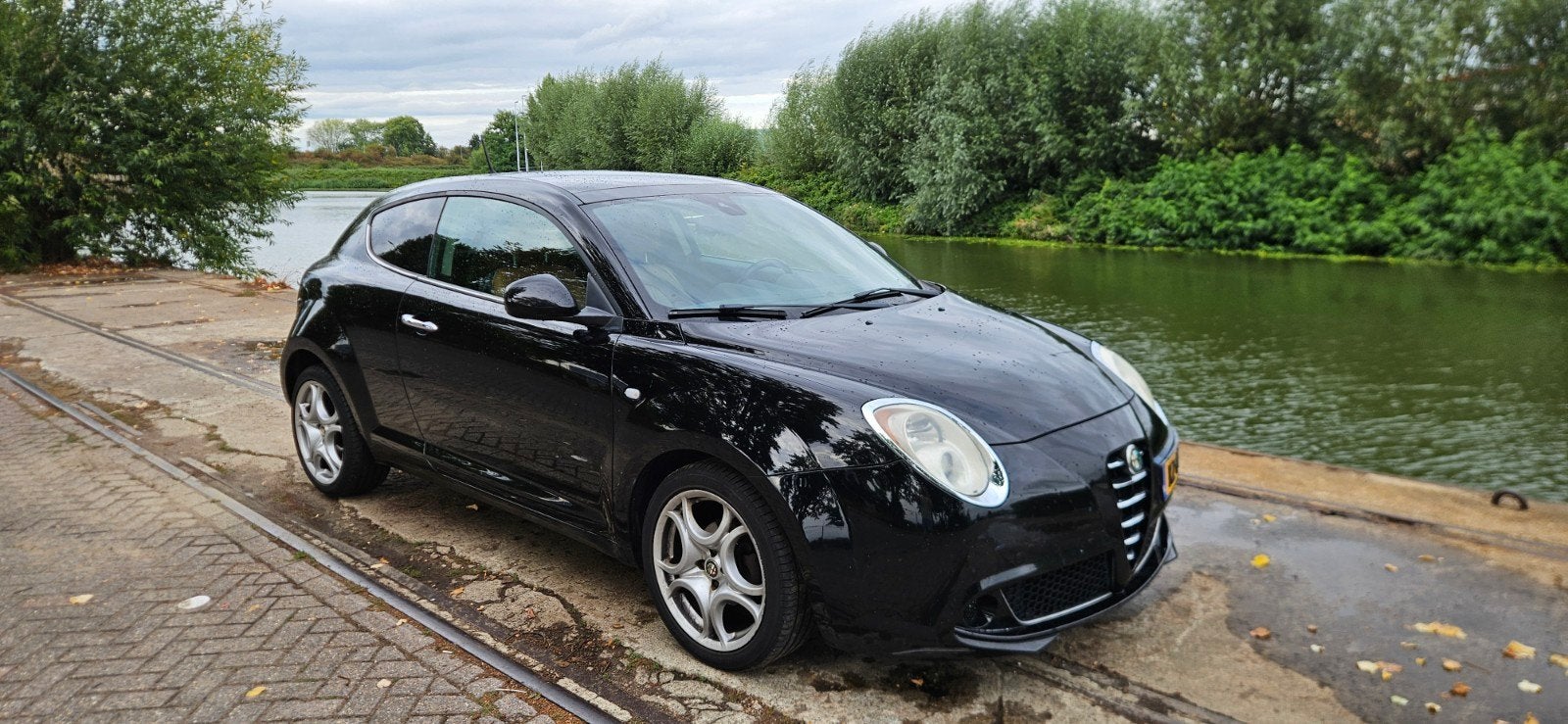 Alfa Romeo MiTo 1.4 16V 2010 Zwart 213.000km, Auto's, Voorwielaandrijving, 1055 kg, Handgeschakeld, 1368 cc