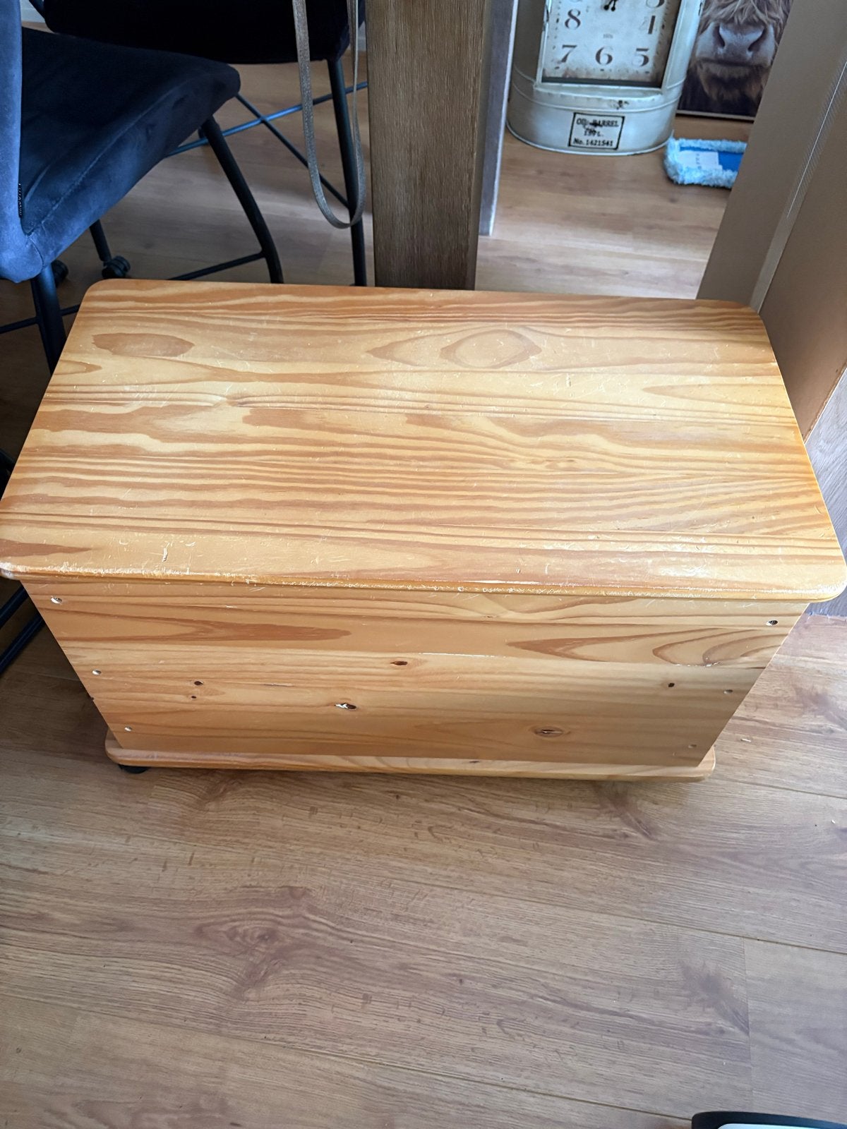 Speelgoedkist / dekenkist van hout (b73xd40xh44), Huis en Inrichting, Woonaccessoires | Kisten, Ophalen, Gebruikt, Minder dan 50 cm