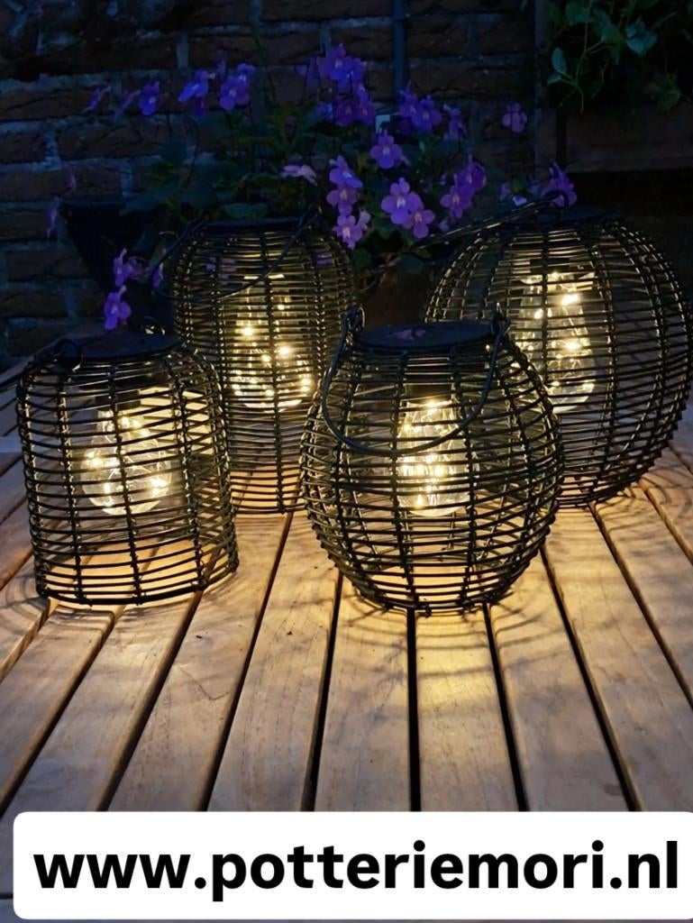 Solar Zonne-energie lampen lantaarns tuinstekers, Tuin en Terras, Buitenverlichting, Zonne-energie, Kunststof, Minder dan 50 watt