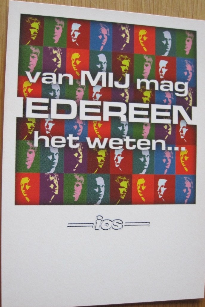 college card - iedereen - single hoes van Isookschitterend, Verzenden, 1980 tot heden, Ongelopen, Overige thema's