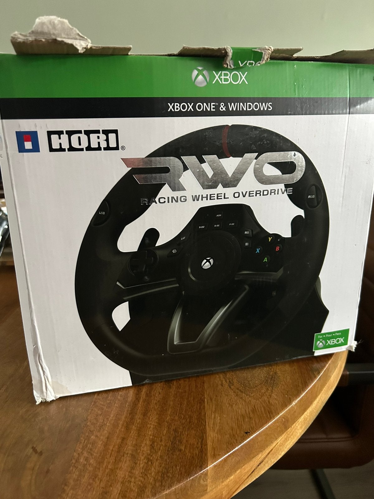 Hori racing wheel overdrive, Spelcomputers en Games, Ophalen, Gebruikt, Stuurtje of Sportattribuut, Xbox Original