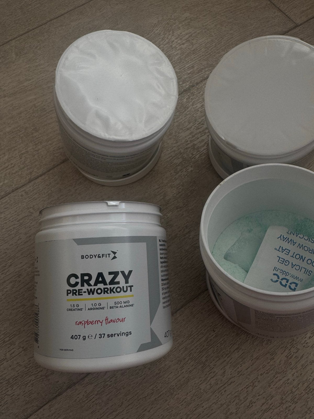 Body & Fit Crazy Pre-Workout - Raspberry Flavour, Ophalen, Nieuw, Poeder of Drank