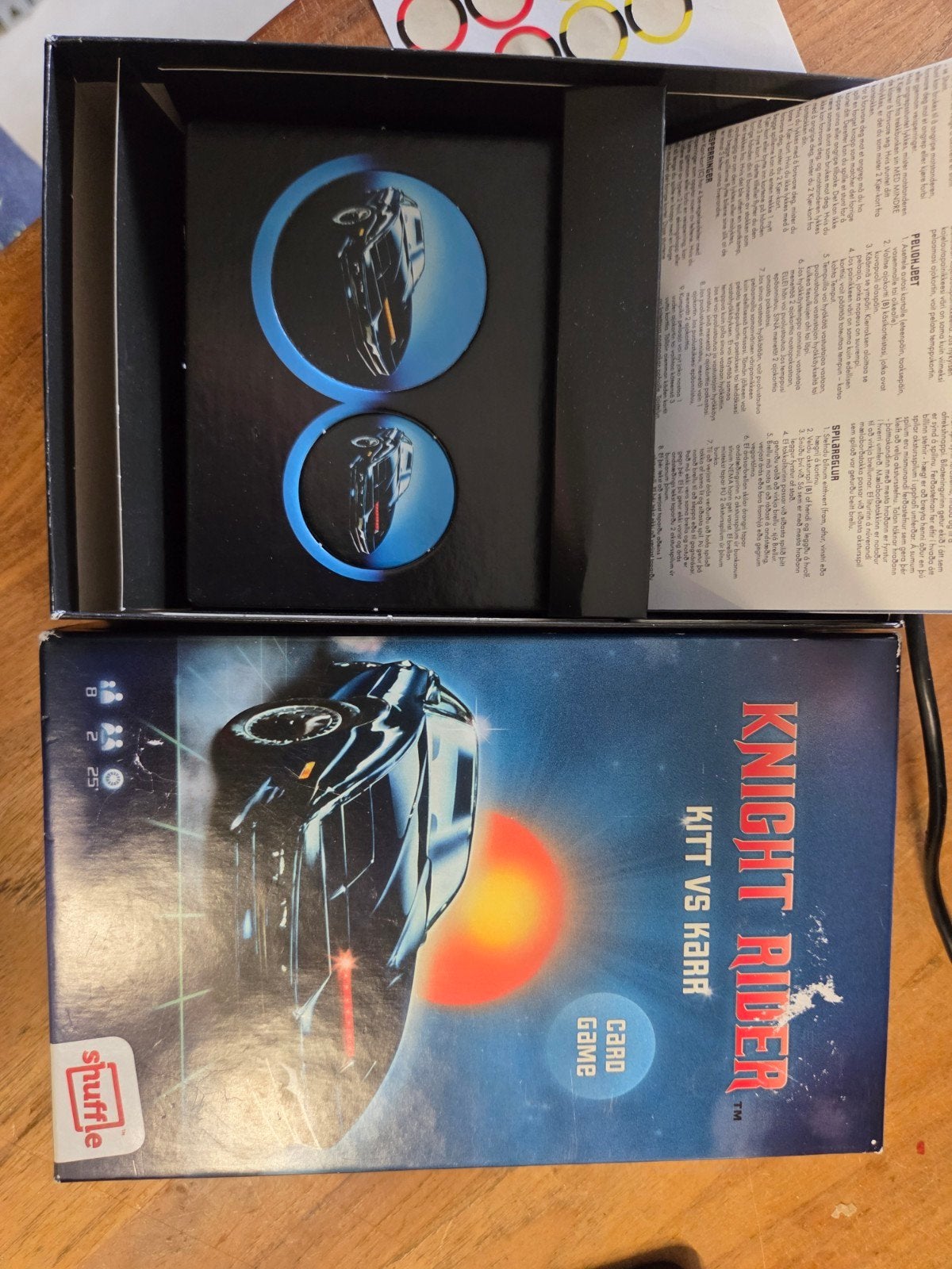 Knight Rider: KITT vs KARR Card Game, Een of twee spelers, Ophalen of Verzenden, Zo goed als nieuw, Shuffle