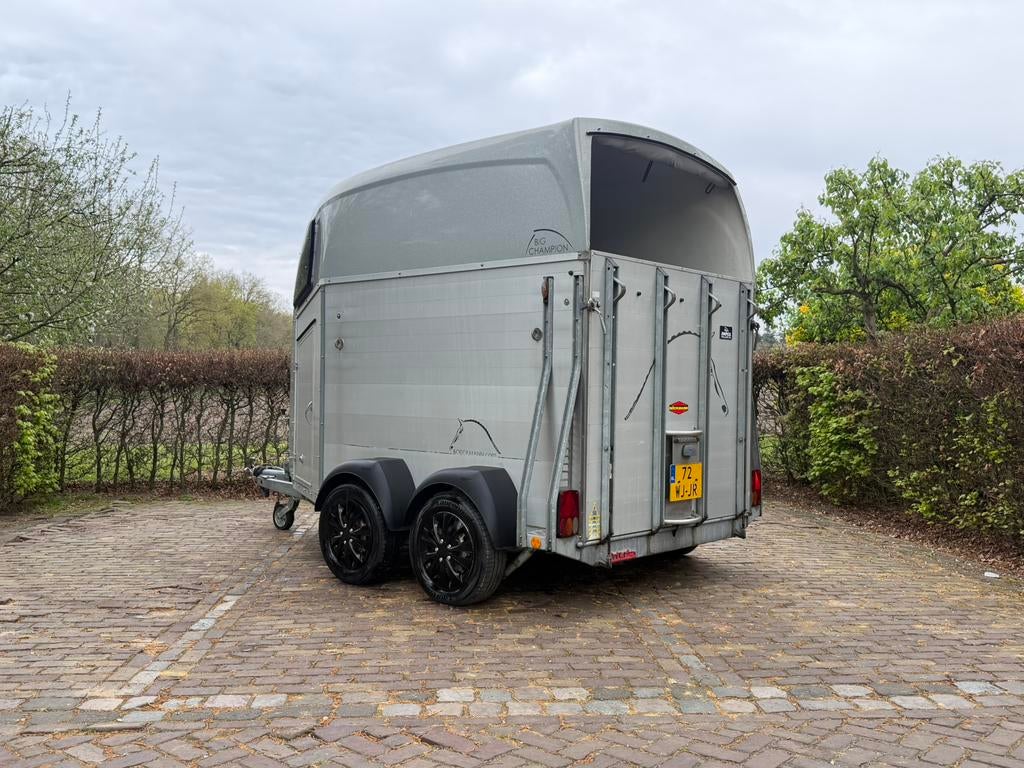 Mooie 2 paards Bockmann Big Champion vol alu zadelkamer, Ophalen, -, -, Aluminium