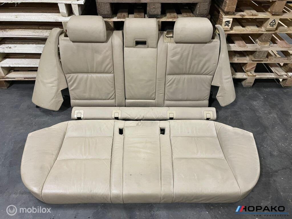 Achterbank BMW 5 serie E61 | beige leder, Auto-onderdelen, Interieur en Bekleding, Gebruikt, Einsteinlaan 5 rijswijk, Bmw, Ophalen of Verzenden