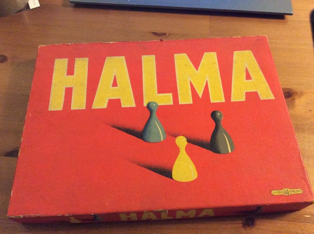 Vintage bordspel Halma & mens erger je niet, Jumbo spellen, Vijf spelers of meer, Ophalen of Verzenden, Gebruikt, Jumbo