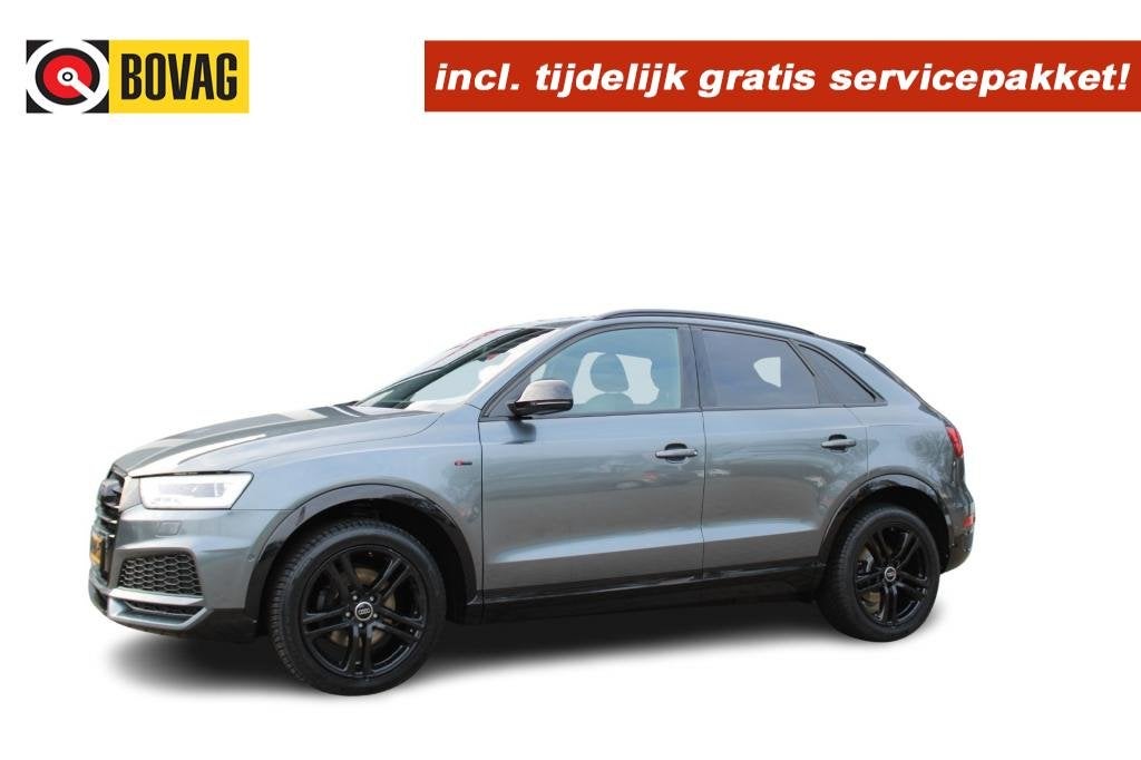 Audi Q3 2.0 TFSI Quattro S-Line sport Blackline Leder Matrix, Gebruikt, 4 cilinders, 14 km/l, Bedrijf