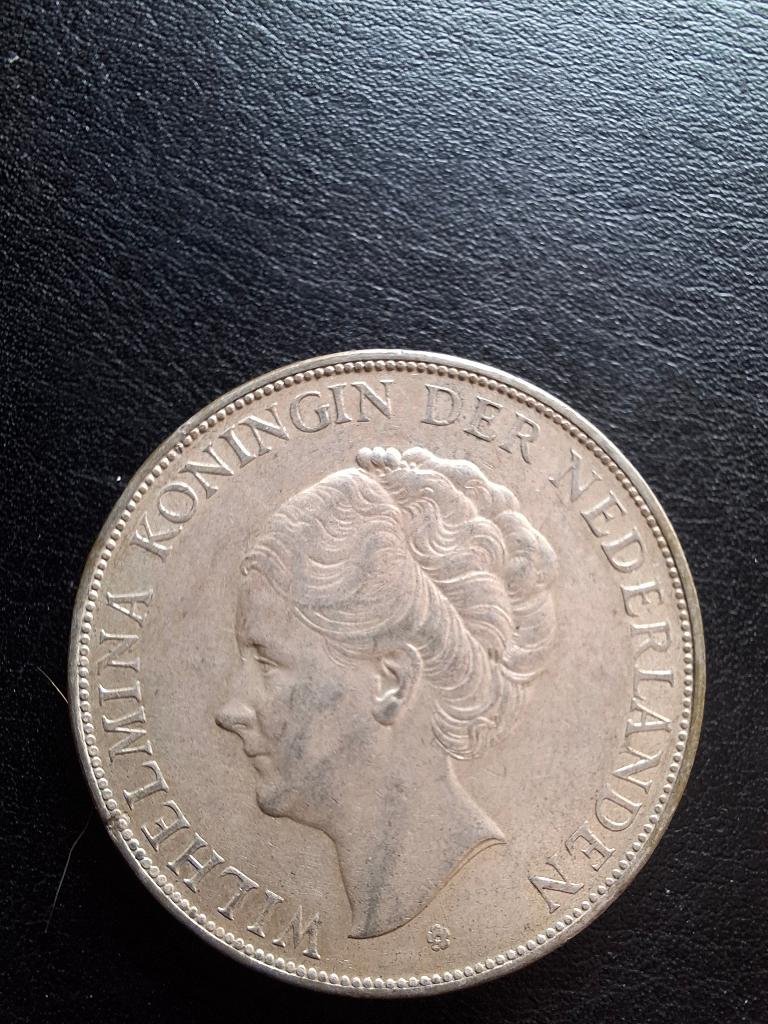 Zilveren munten. Goed lezen!!, Ophalen, 1 gulden, Koningin Juliana, Zilver