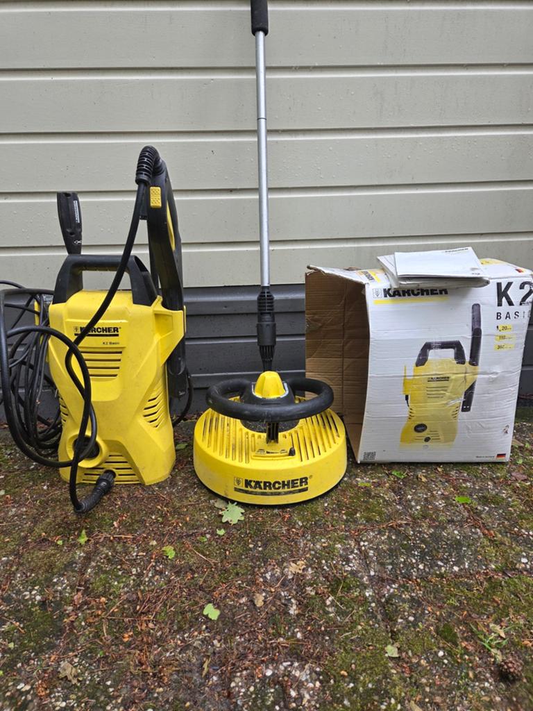 Kärcher K2 Basic hogedrukreiniger met T-Racer opzetstuk, Ophalen, Gebruikt, Overige typen