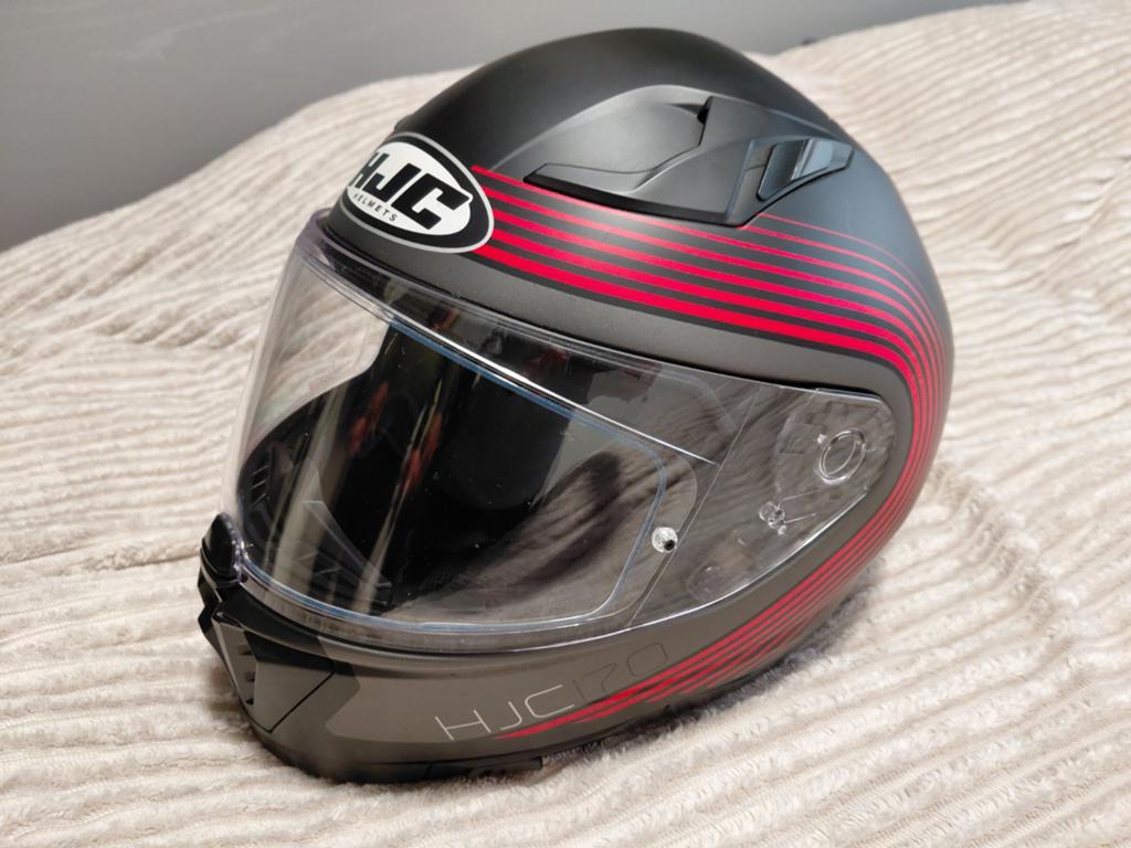 HJC Integraalhelm met Bluetooth, antifog en zonnevizier, Ophalen, Tweedehands, Integraalhelm, HJC