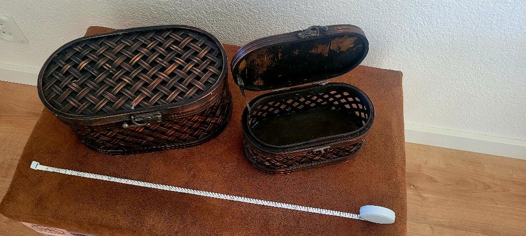 2 LEUKE MANDJES, Gebruikt, Mand, Ophalen of Verzenden, Riet