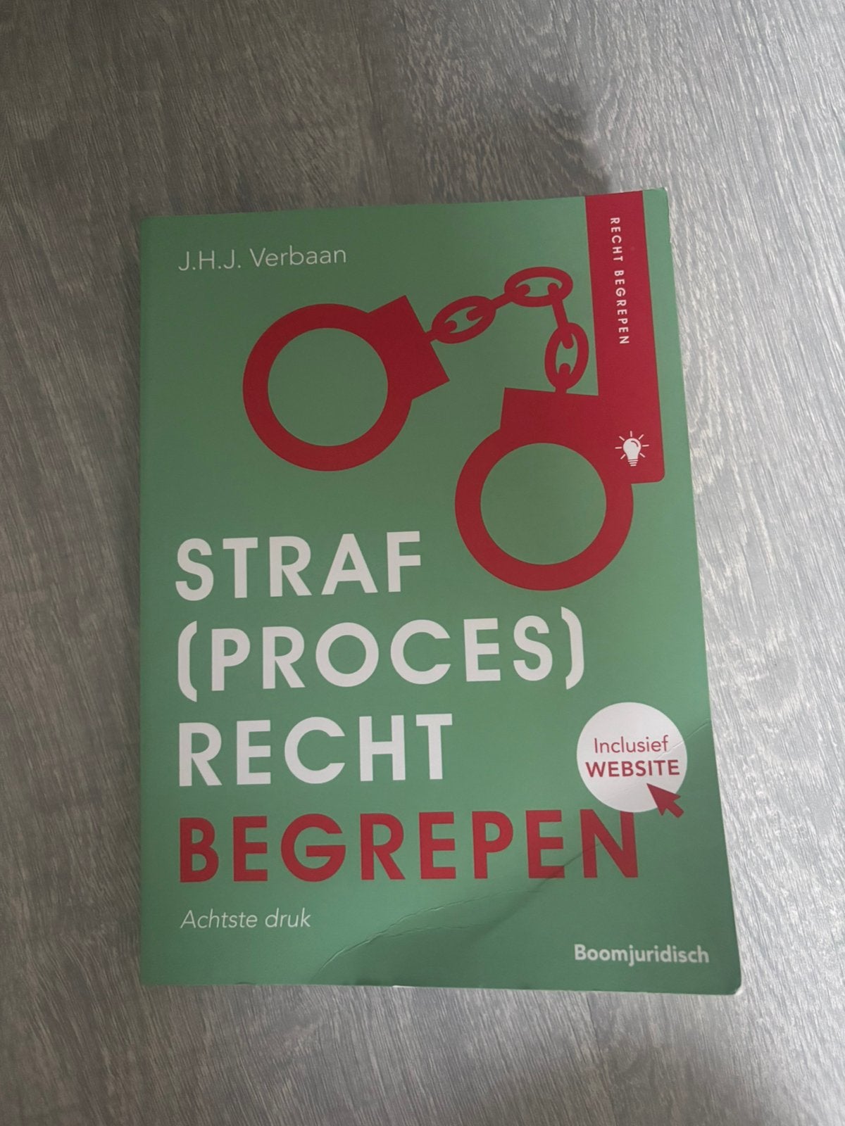 J.H.J. Verbaan - Straf(proces)recht begrepen, Ophalen, J.H.J. Verbaan, Sociale wetenschap, Zo goed als nieuw