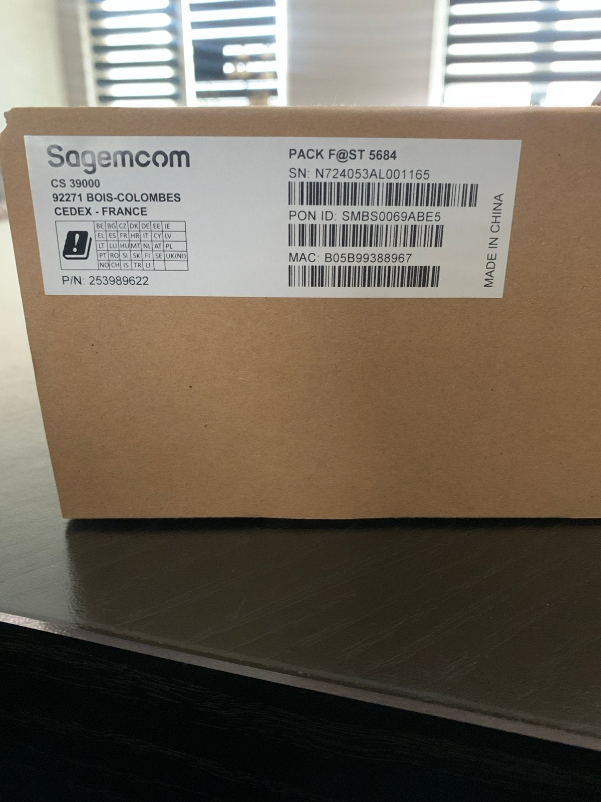 2x Sagemcom FAST 5684 Router - Nieuw in doos (2 stuks), Ophalen of Verzenden, Nieuw, Router
