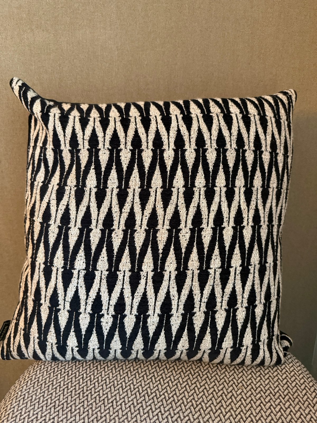 Sierkussen, Huis en Inrichting, Woonaccessoires | Kussens, Ophalen of Verzenden, Zo goed als nieuw, Zwart, Vierkant