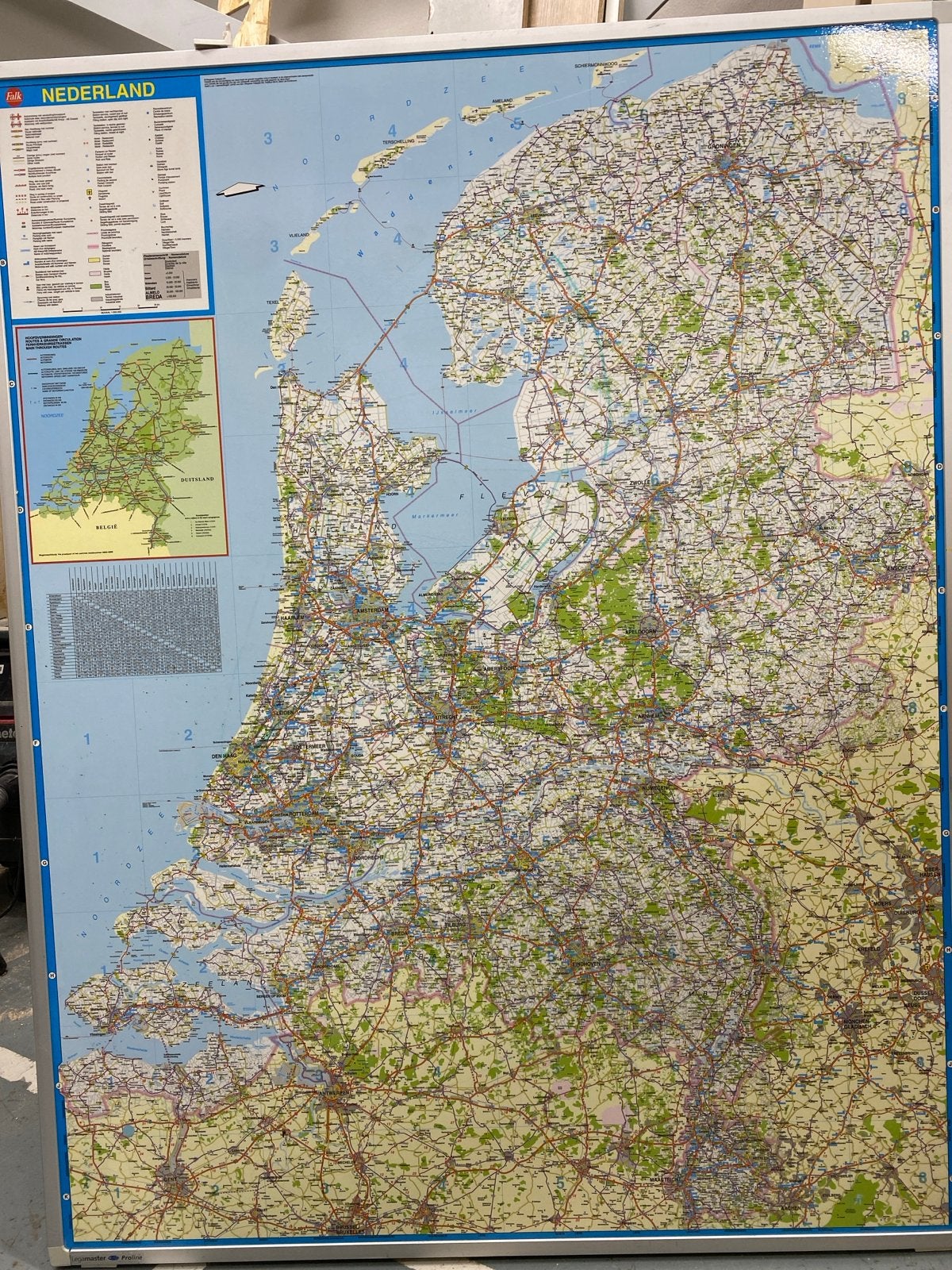 Grote gedetailleerde landkaart van Nederlandvan van Falk., Ophalen, 2000 tot heden, Nederland, Landkaart