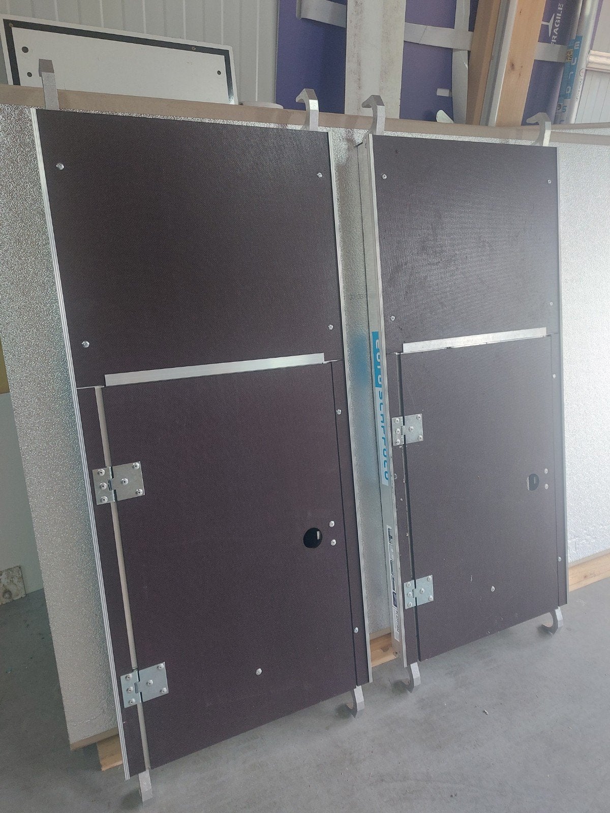 2x Euroscaffold platform met luik 150x60 cm voor rolsteiger, Doe-het-zelf en Verbouw, Steigers, Ophalen, Zo goed als nieuw, Rolsteiger of Kamersteiger