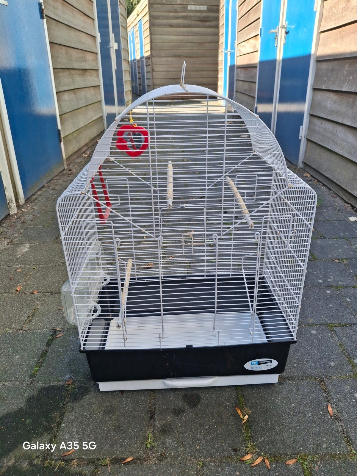 zeer mooie vogelkooi, Ophalen of Verzenden, Zo goed als nieuw, Metaal, Vogelkooi