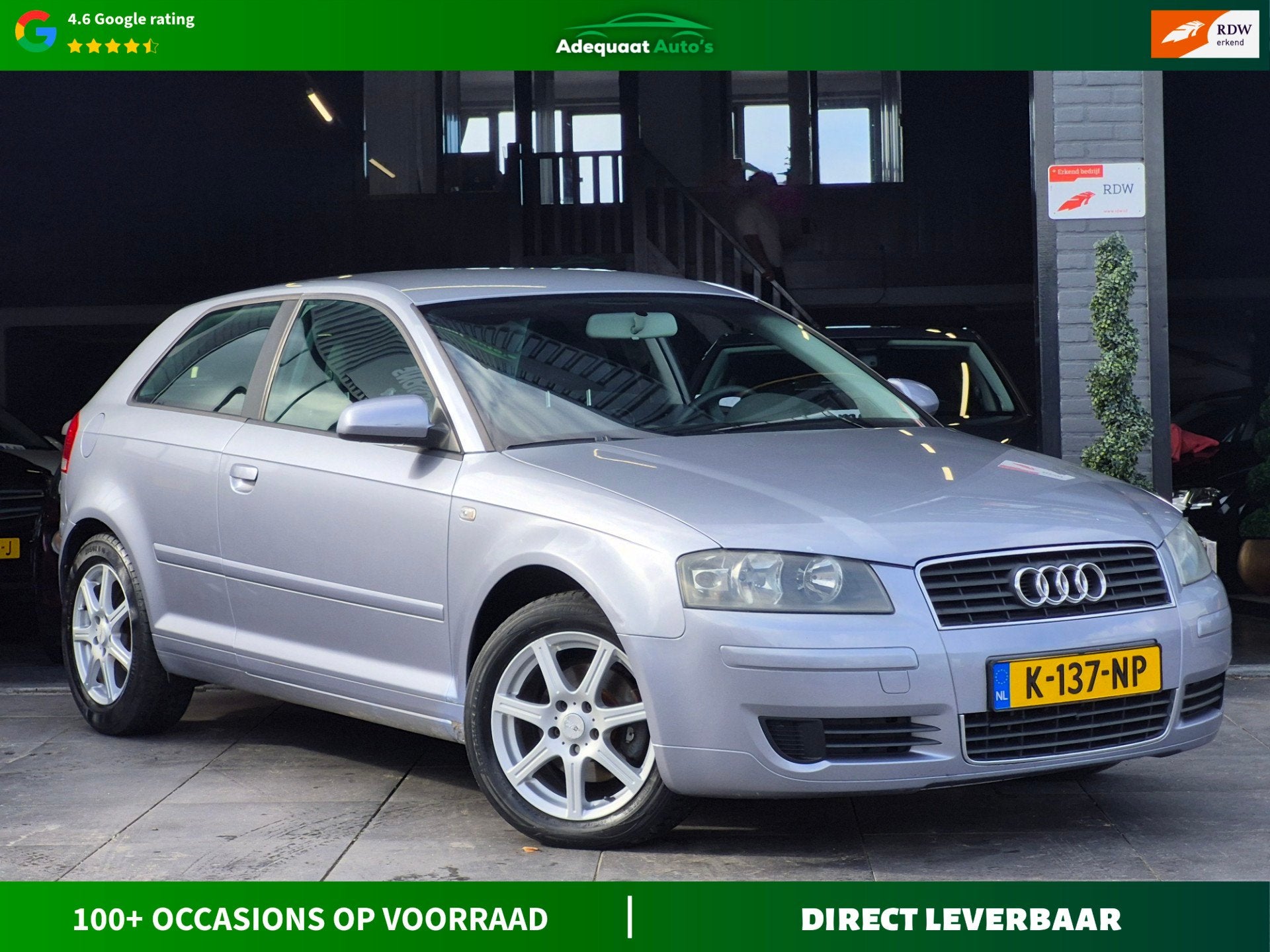 Audi A3 1.6 Attraction Pro Line|Airco|El.Ramen|AUX|USB|APK, Auto's, Voorwielaandrijving, Stof, 4 cilinders, Handgeschakeld