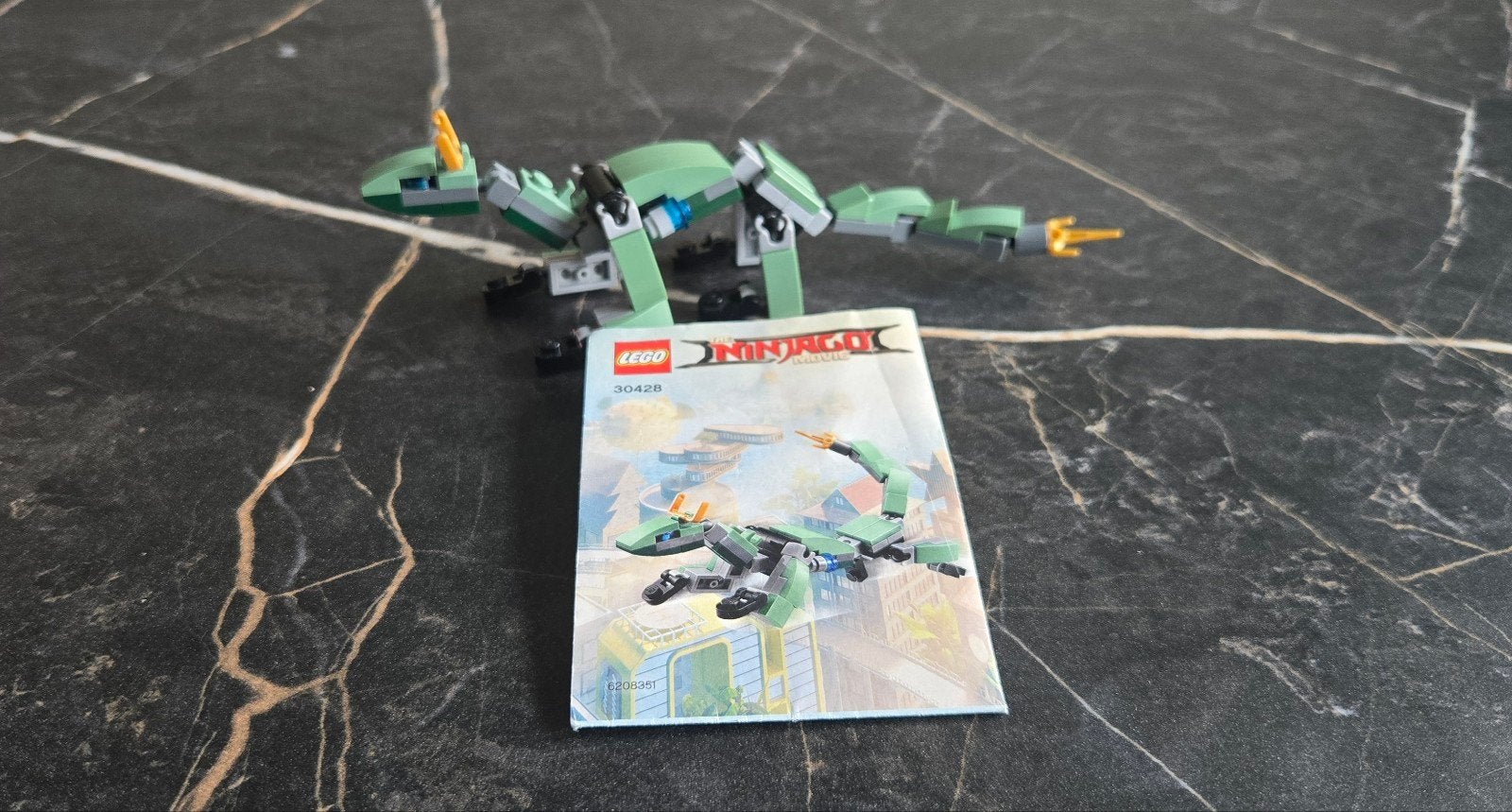 Lego Ninjago 30428 Groene Ninja Mech Draak Microbouw, Lego, Compleet, Ophalen of Verzenden, Zo goed als nieuw