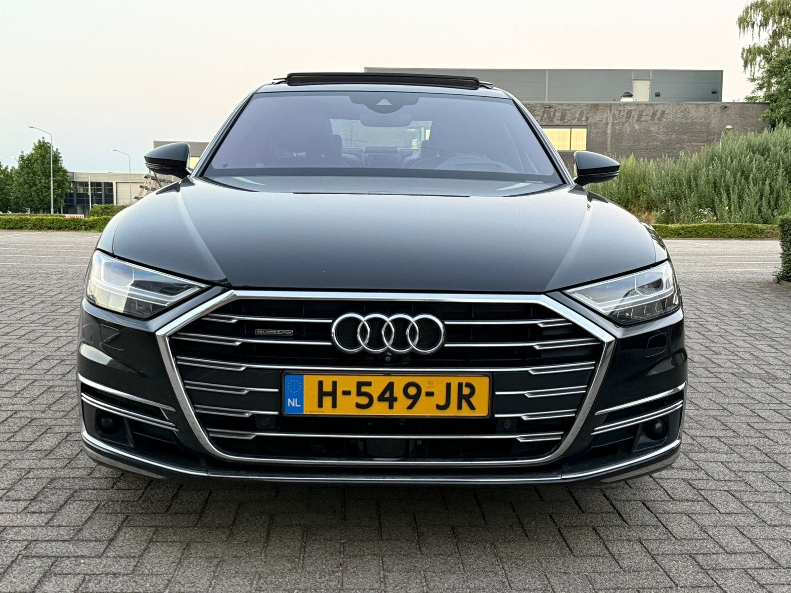 Audi A8 55 Tfsi 340pk Tiptronic Quattro 2018 Zwart, Auto's, Parkeerassistent, 2995 cc, Leder, Vierwielaandrijving