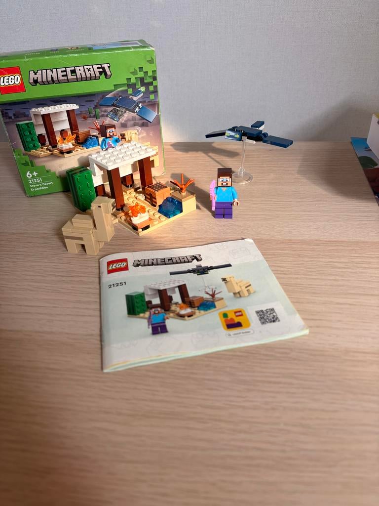 Lego Minecraft Steve's Woestijnexpeditie 21251, Minecraft, Lego, Ophalen of Verzenden, Zo goed als nieuw