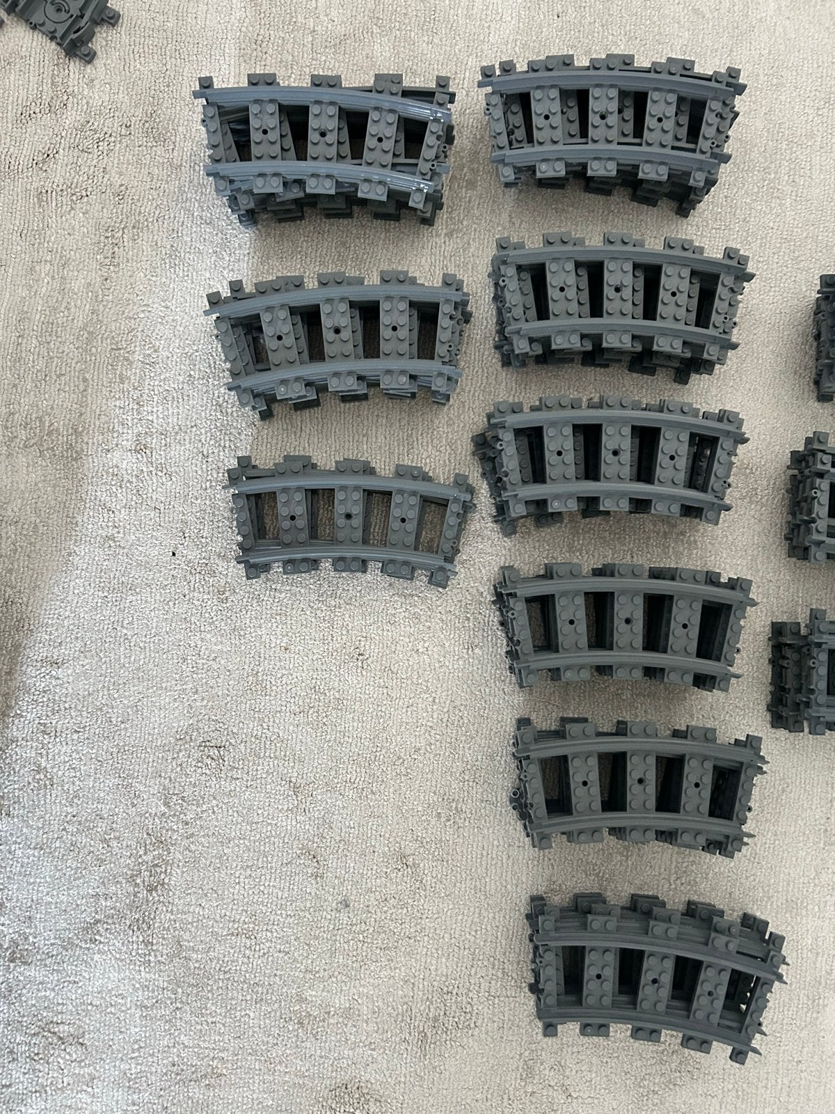 LEGO bochten treinrails 53400 - 43 stuks, Kinderen en Baby's, Ophalen of Verzenden, Gebruikt, Accessoire, Lego