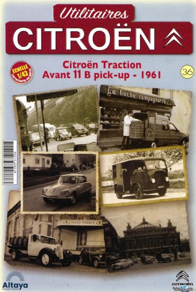 Citroen traction 11B pick-up '61 1/43 Utilitaires Citroen 36, Verzenden, Nieuw, Auto, Overige merken