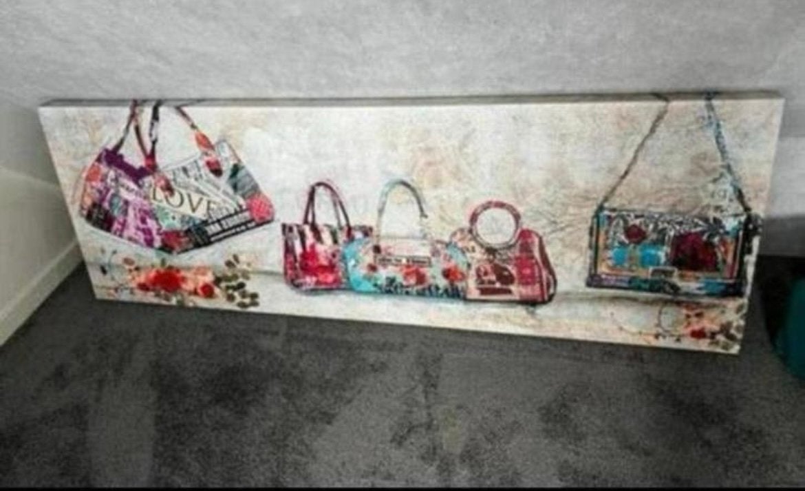 Canvas schilderij 50x150cm, Ophalen, Overig onderwerp, Overige materialen, Op houten frame