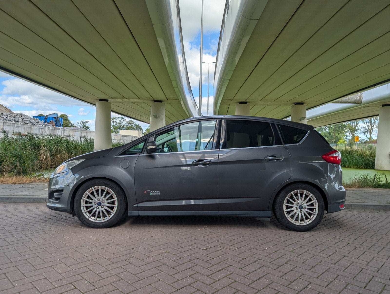 Ford C-Max 2.0 Plugin Hybrid 2015 Grijs, Auto's, Ford, 137 pk, Zwart, 4 cilinders, Zilver of Grijs
