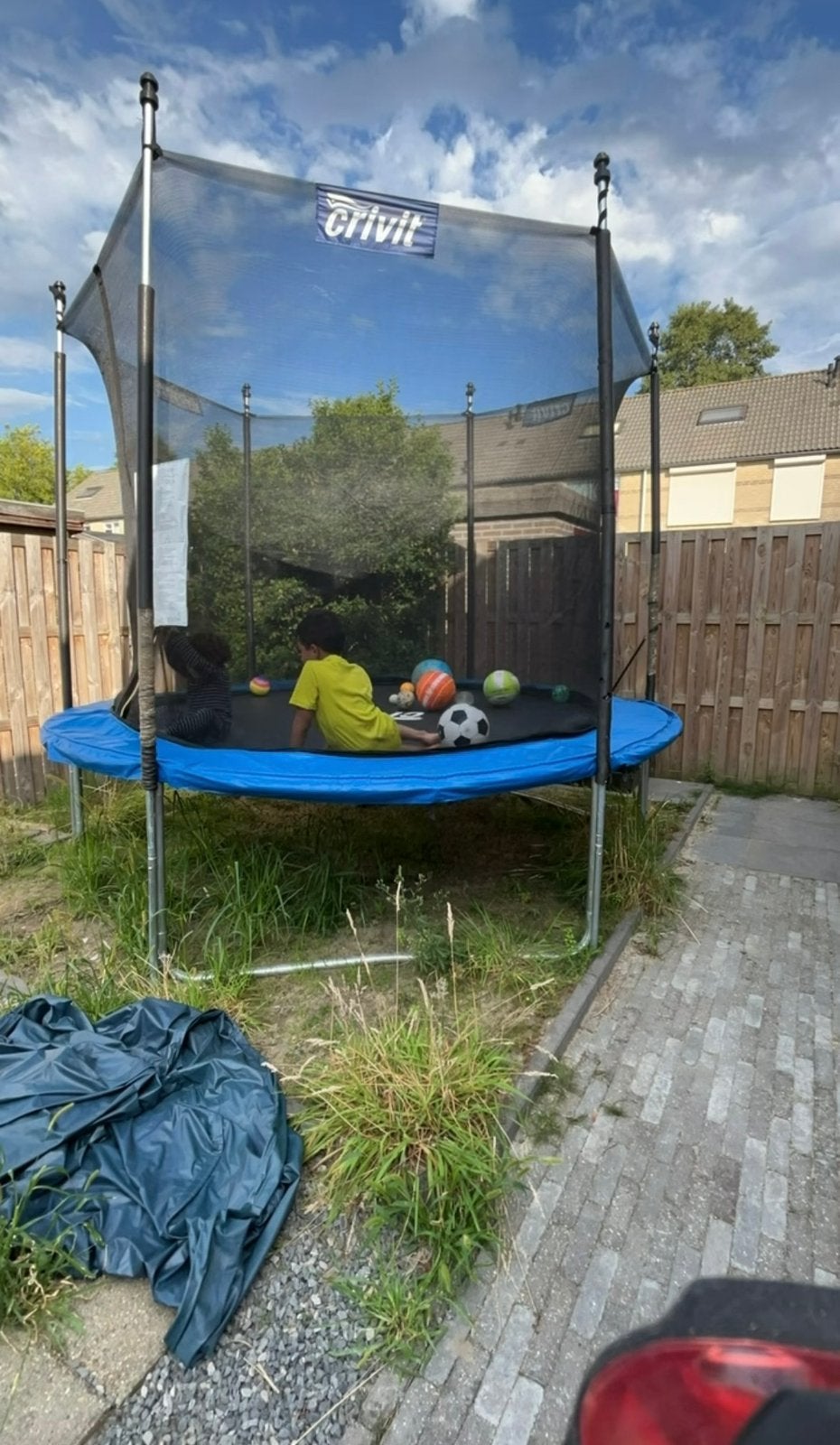 Gratis trampoline, Ophalen, Gebruikt
