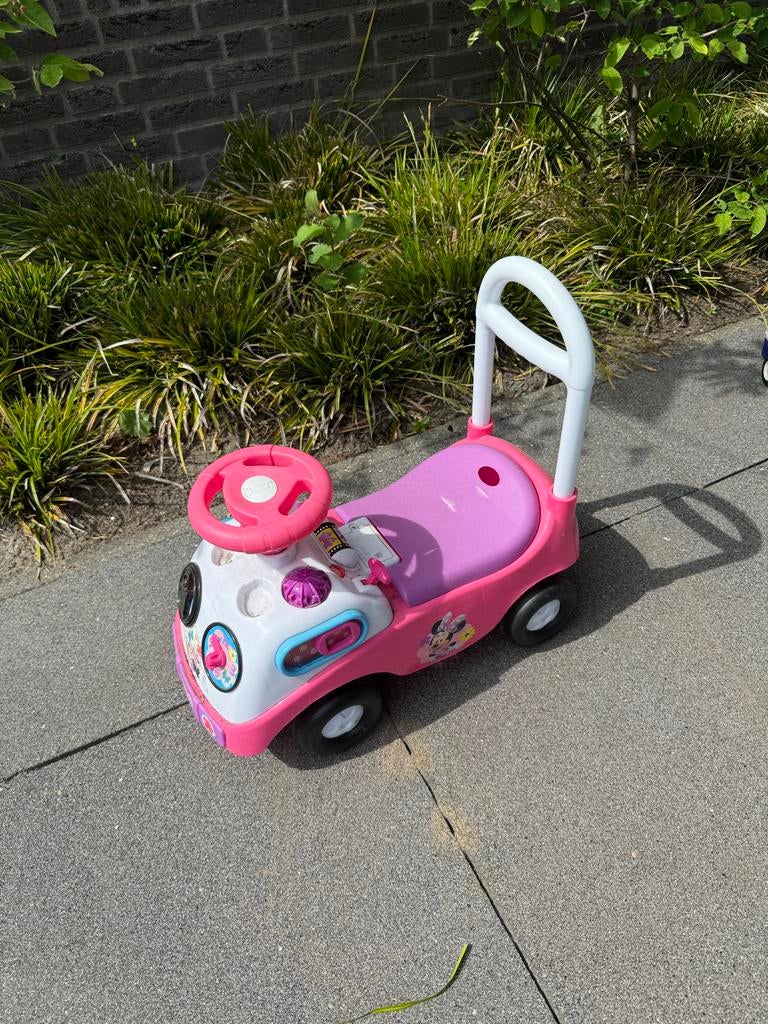Roze loopauto met duwstang - Telefoon ontbreekt, Kinderen en Baby's, Speelgoed | Buiten | Voertuigen en Loopfietsen, Ophalen, Gebruikt