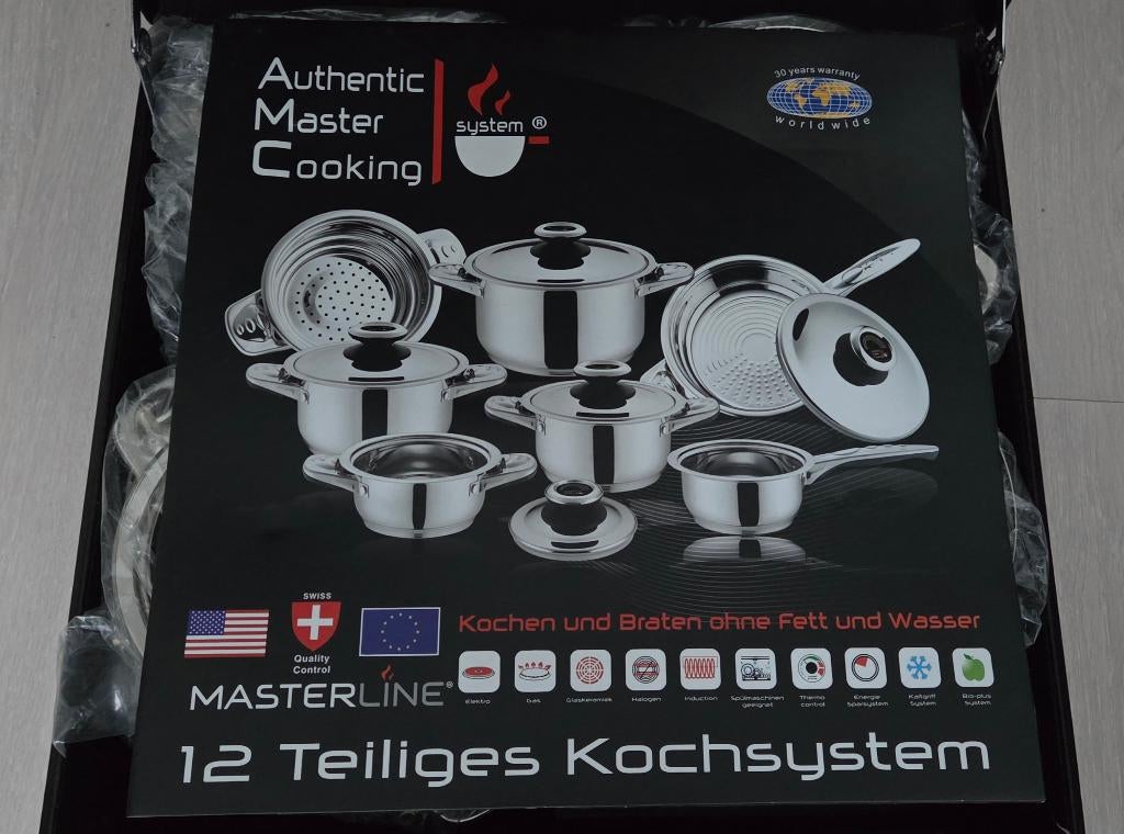 Nieuw, Complete Authentic Master Cooking pannenset., Overige typen, Ophalen of Verzenden, Nieuw