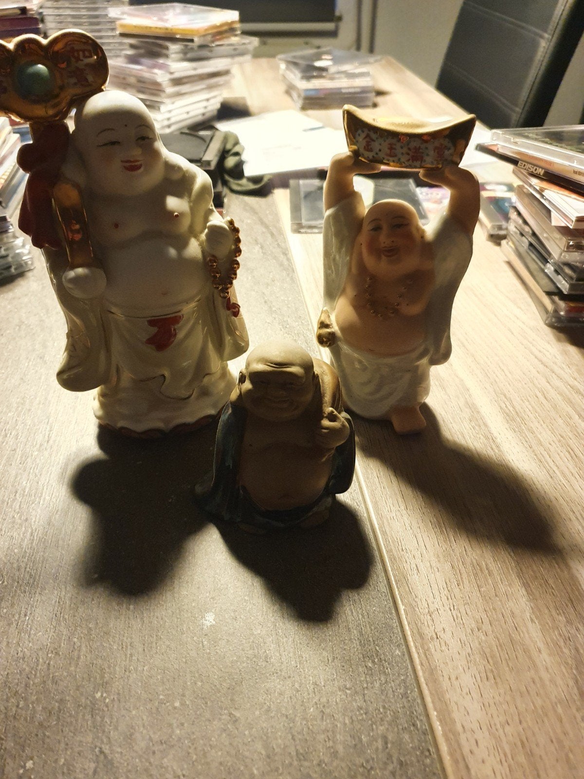 3 boeddha beeldjes.aleen ophalen deze word niet verzonden, Ophalen, Zo goed als nieuw