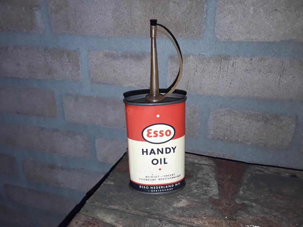Vintage Esso olieblikje . Zeer mooie staat., Verzamelen, Ophalen of Verzenden, Zo goed als nieuw