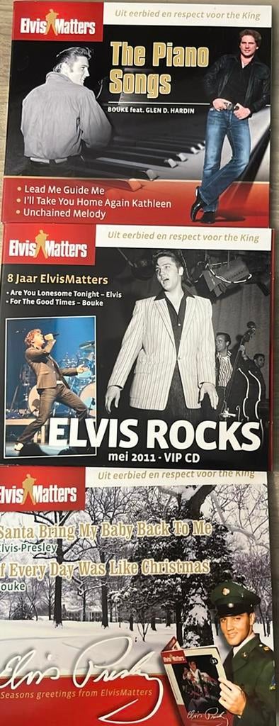 3 elvismatters cd singles van Bouke, Ophalen of Verzenden, Zo goed als nieuw