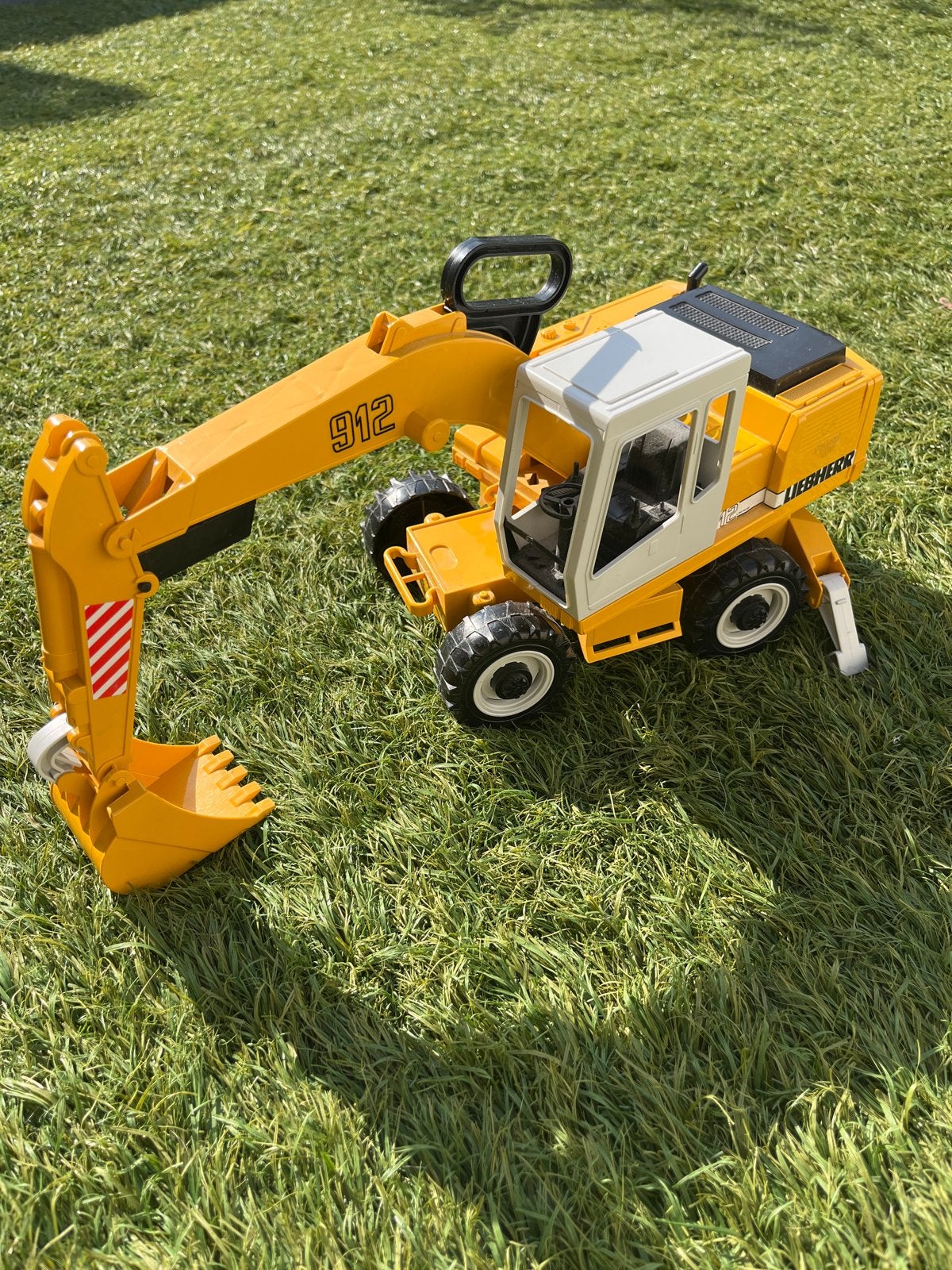 Gele Liebherr Graafmachine Speelgoed, Ophalen of Verzenden, Zo goed als nieuw