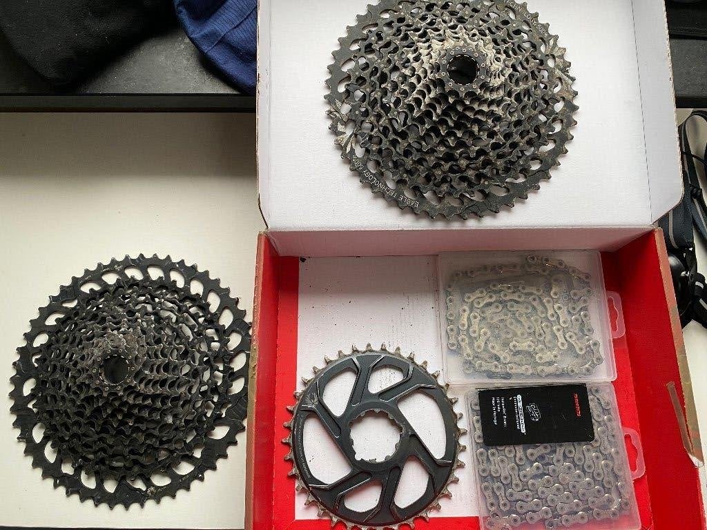 2x Sram GX Eagle cassette/ketting/kettingblad - aandrijflijn, Ophalen, Gebruikt, Toerfiets, SRAM