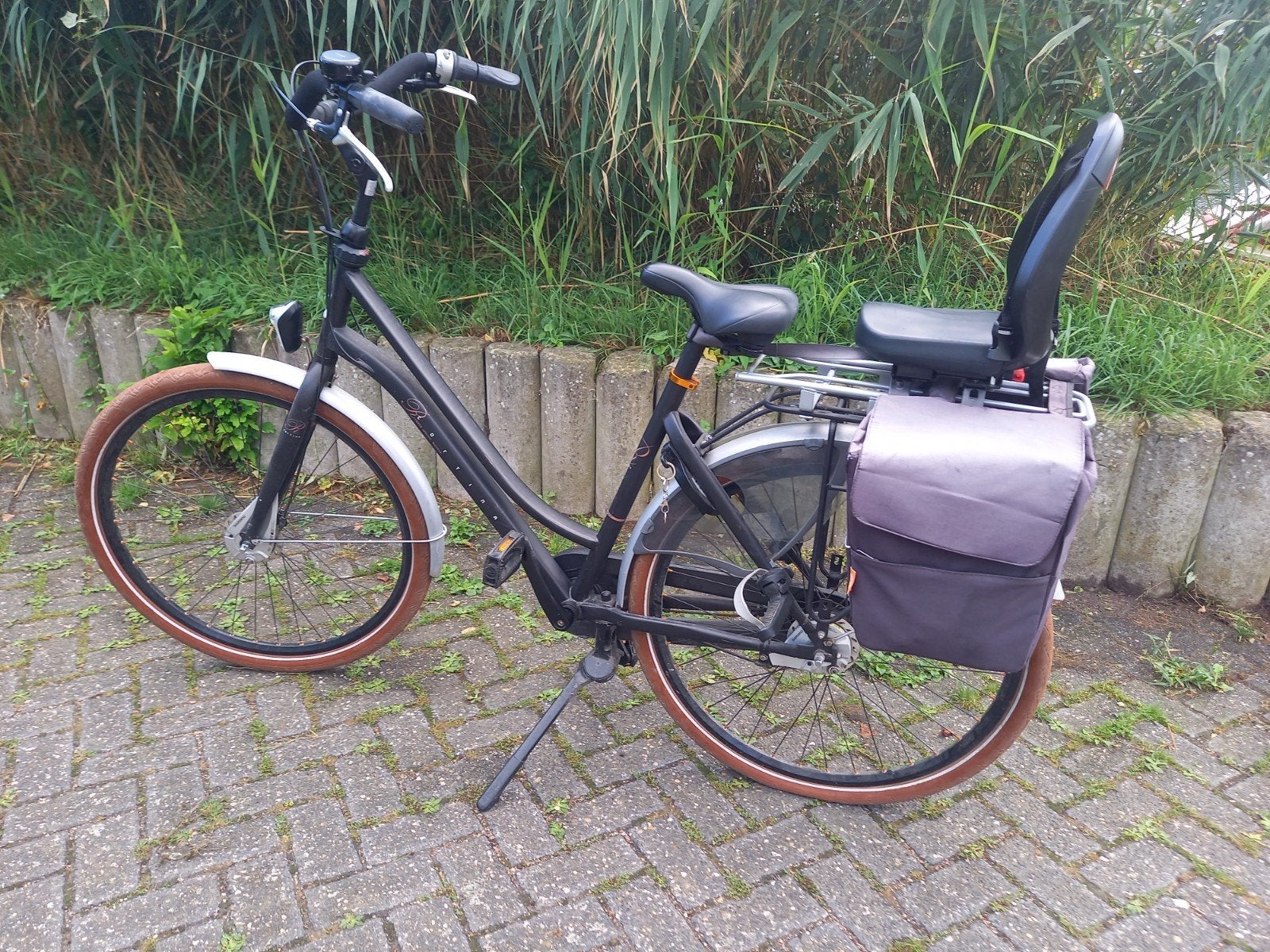 Cortina MAMA / Moeder - Dames fiets met Kinderzitje/Fietstas, Fietsen en Brommers, Ophalen, Velgrem, Versnellingen, Cortina Roots