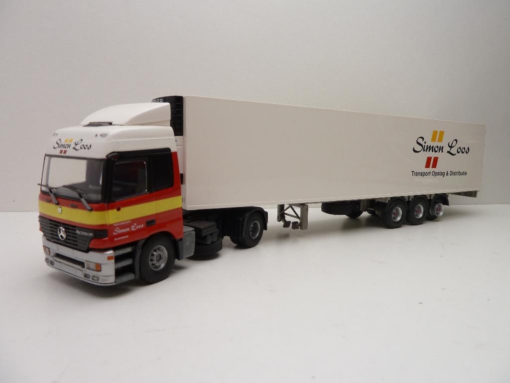 Mercedes Actross  ''  Simon Loos Transport  ''  Tekno, Ophalen of Verzenden, Zo goed als nieuw, Bus of Vrachtwagen, Tekno